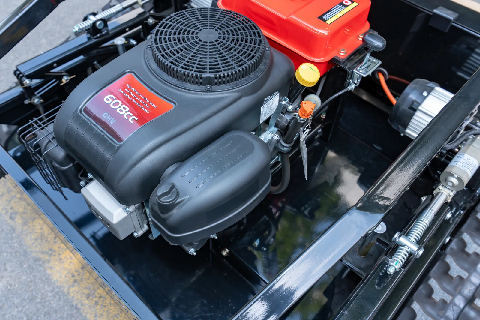 AY-1000 engine cover and surrounding power unit components