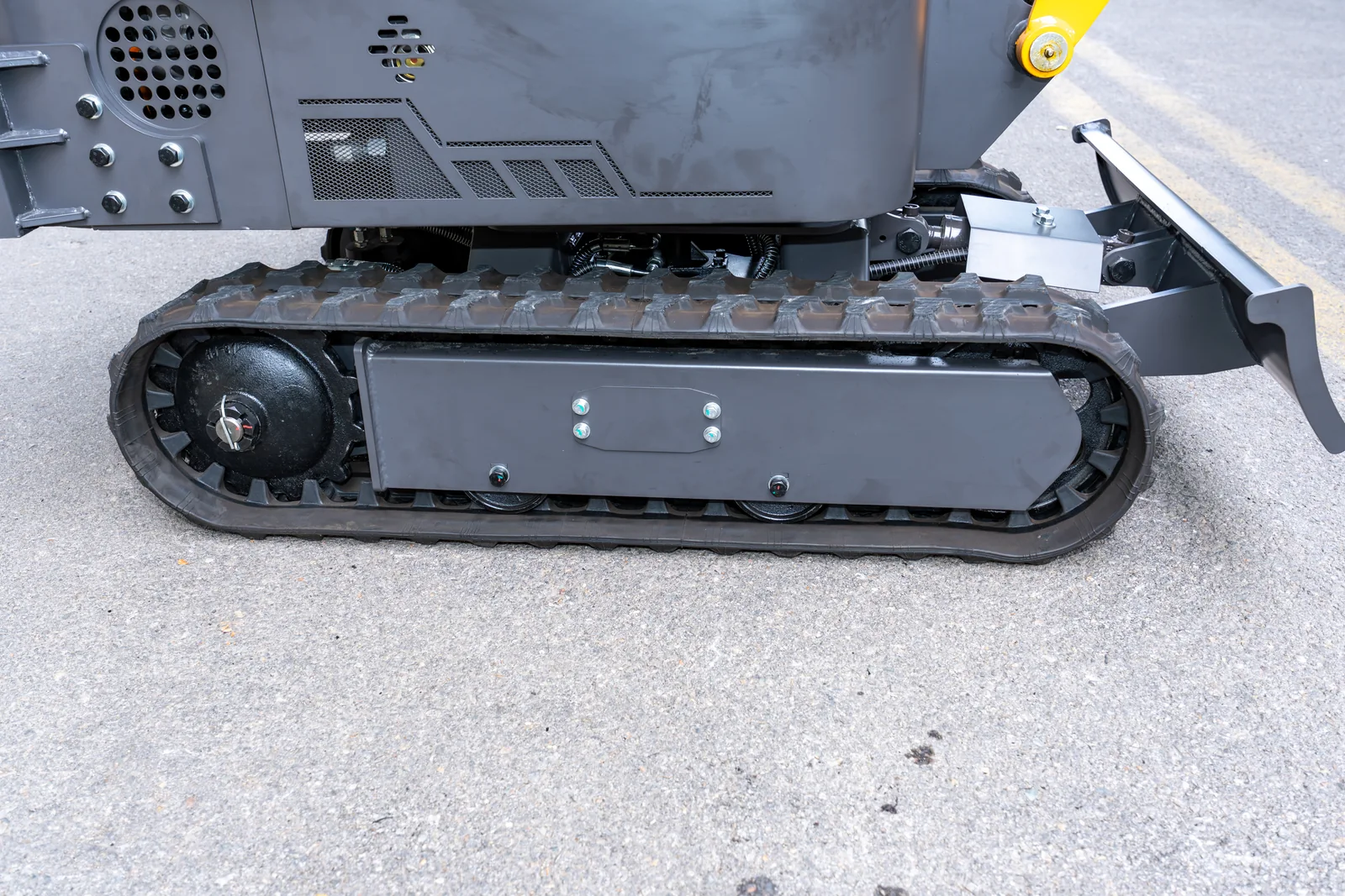 AY12 rubber track and undercarriage side assembly